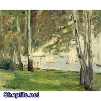 Tranh sơn dầu nước ngoài rừng cây